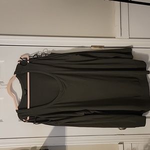 Torrid plus size 5 open shoulder long sleeve shirt.